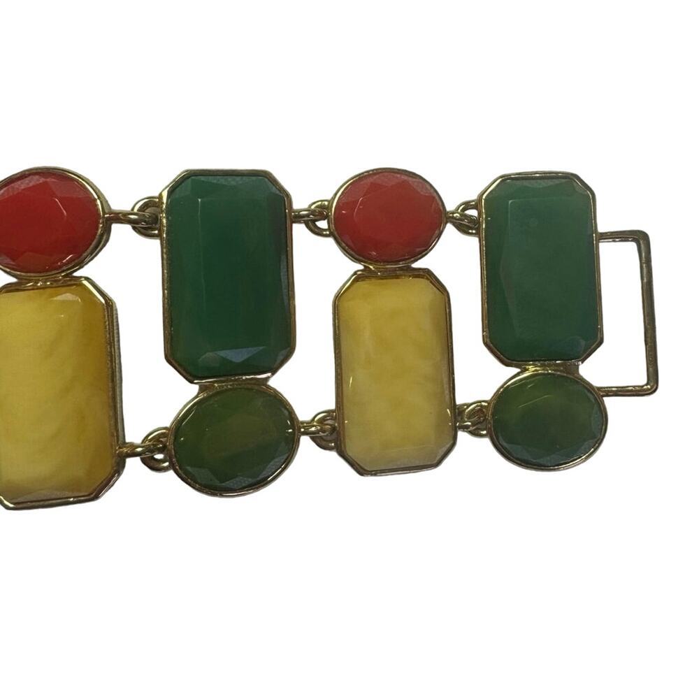 Vintage kate spade Green Red & Gold Dazzle Bracelet - Picture 6 of 7